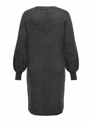 CARKATIA LS V-NECK DRESS KNT N 179074 Dark Gre